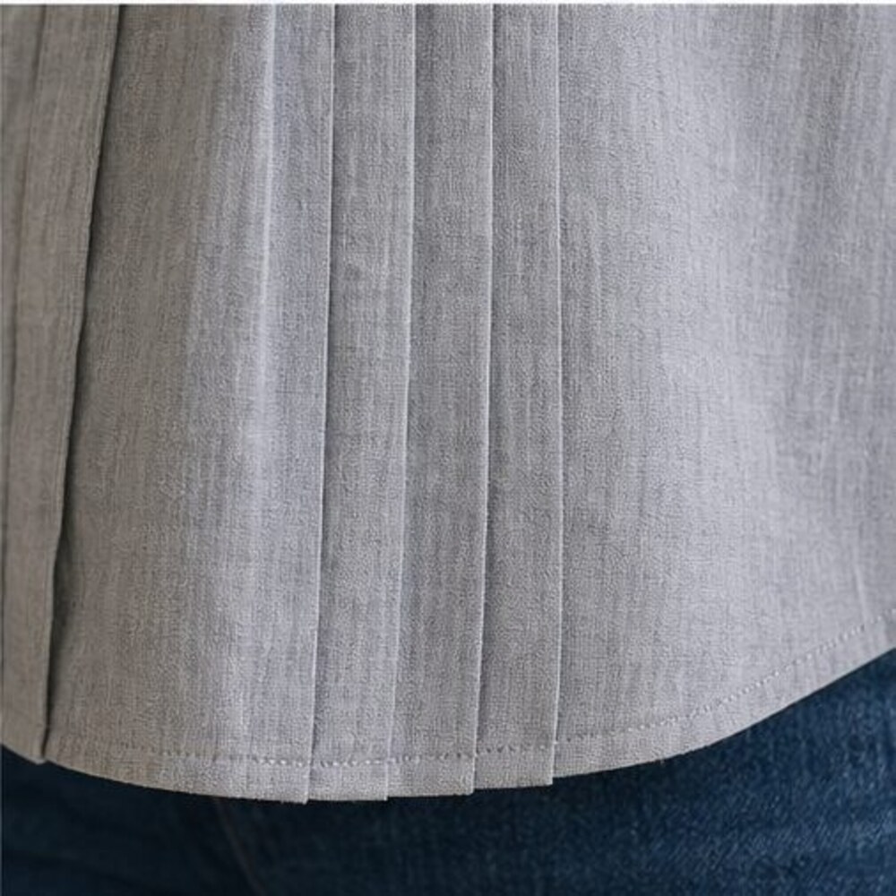 Gray V Neck Top - Picture 6 of 6